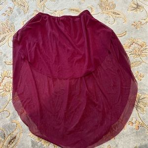 Lone Reed Designs-Mesh high low skirt-size small